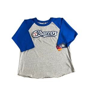 Charros De Jalisco Women 3/4 Sleeve Baseball Tee Size L